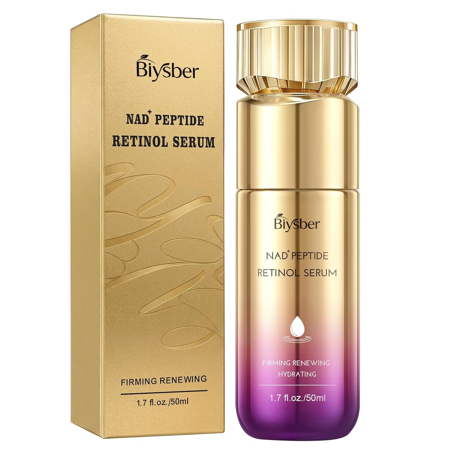 NAD+ Retinol Collagen Face Serum: Anti-Aging Peptide Boosting Serum, Reduces Wrinkles & Fine Lines, Hydrating Serum for Radiant Glow