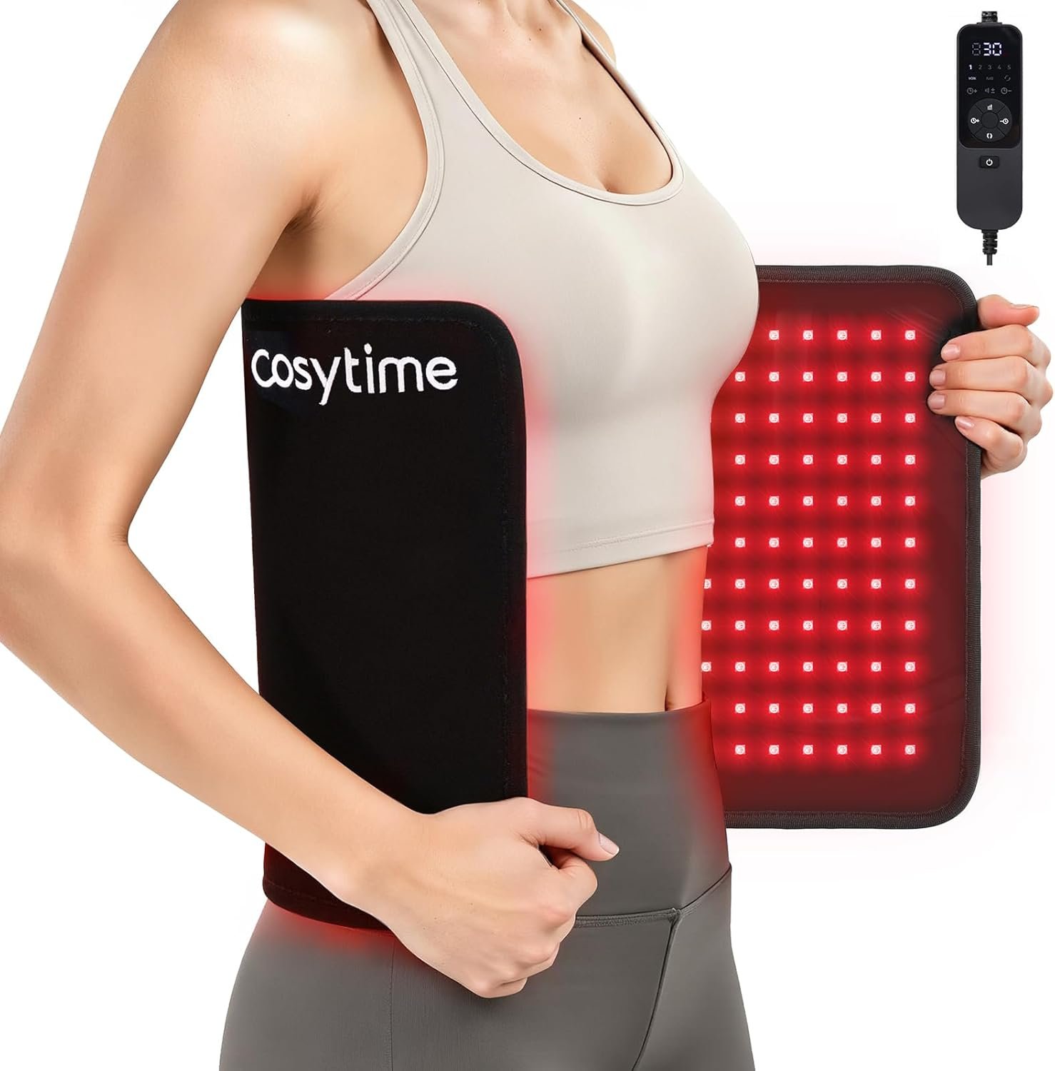 26″ x 13″ Red Light Therapy for Body – 660nm Red & 850nm Near Infrared NIR, Tri-Chip 1089 LEDs Therapy Mat