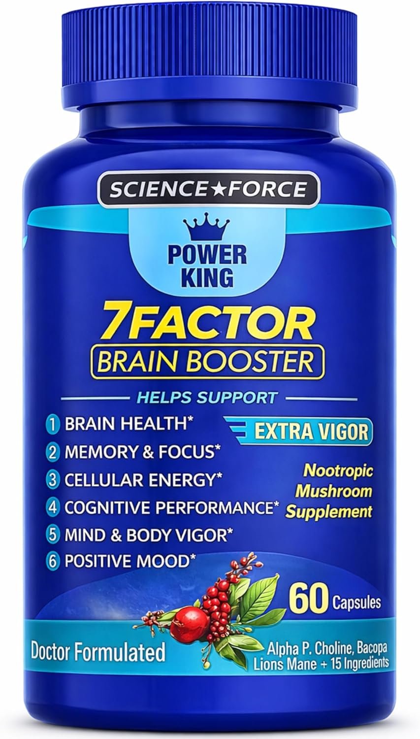 Brain Supplements for Memory & Focus – Nootropic Brain Health – Cognitive Performance, Clarity, Energy, Mental Vigor, Shilajit – Alpha Choline, Lion’s Mane, Bacopa, 18 Premium Ingredients