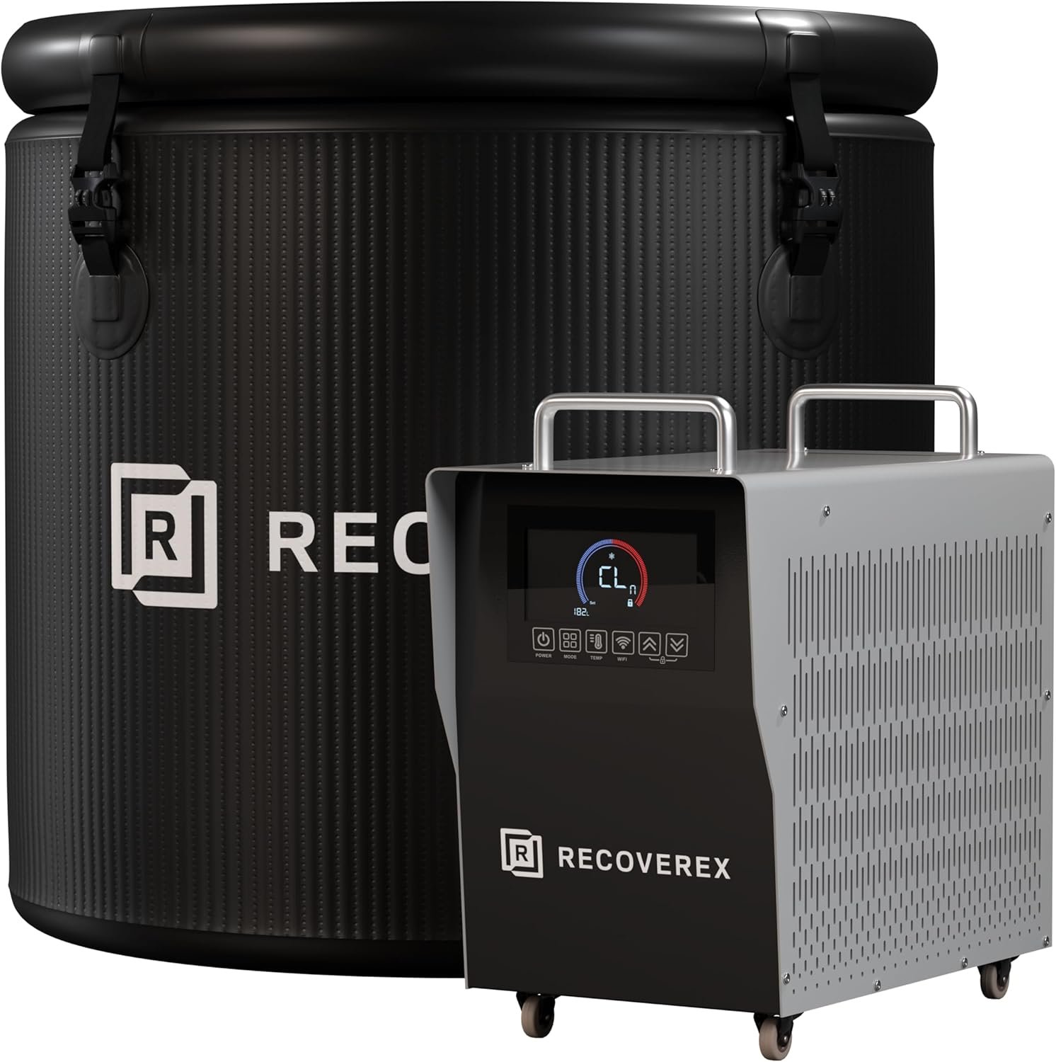 Cold Plunge Tub, 88 Gallon, 0.8 Horsepower – Heavy-Duty Ice Bath Tub for Athletes, Portable Cold Plunge Chiller with Water Treatment Kit, Immersion Therapy, WiFi Control, Backpack & Wheels