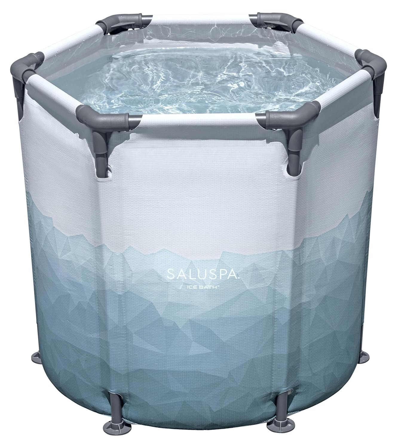 Bestway SaluSpa Glacial Dip Cold Plunge Recovery Ice Bath Pod 1-Person (35.5″ x 31.5″) | Round Cold Plunge Tub